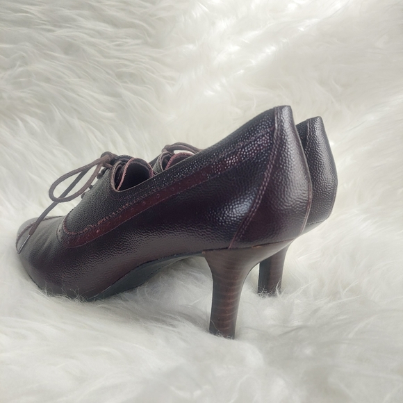 Rockport Lianna Brouge Oxford Leather Shoes Size 9.5 - Picture 3 of 11